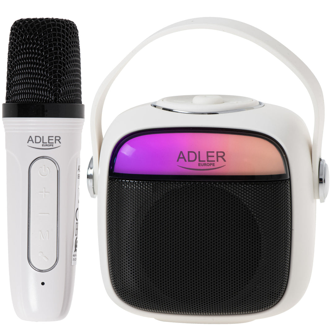 Vezeték nélküli hangszóró Adler, mikrofonnal, karaoke, Bluetooth, AD 1199 W