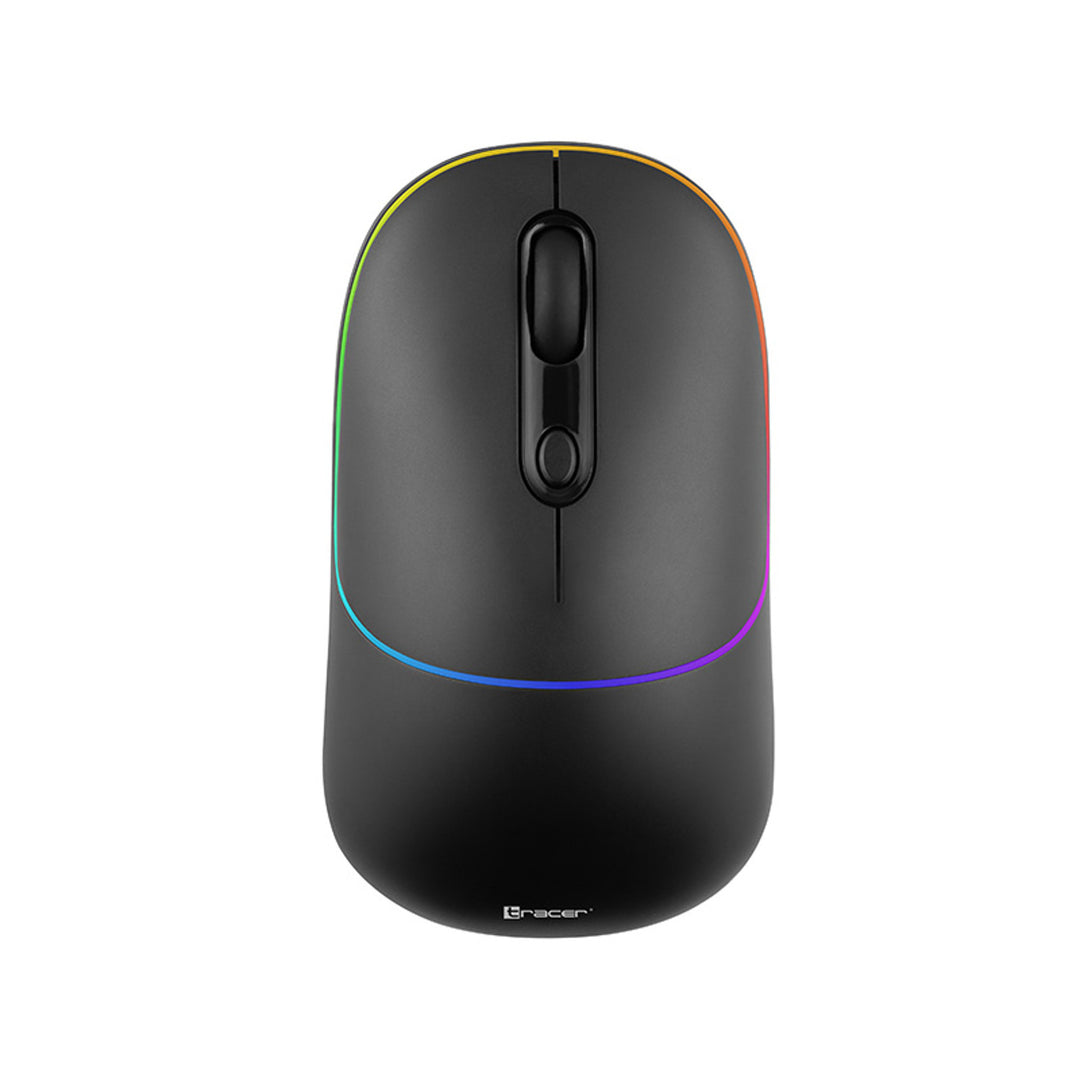 Vezeték nélküli egér Tracer, 650 mAh újratölthető akkumulátor, RGB háttérvilágítás, Ratero