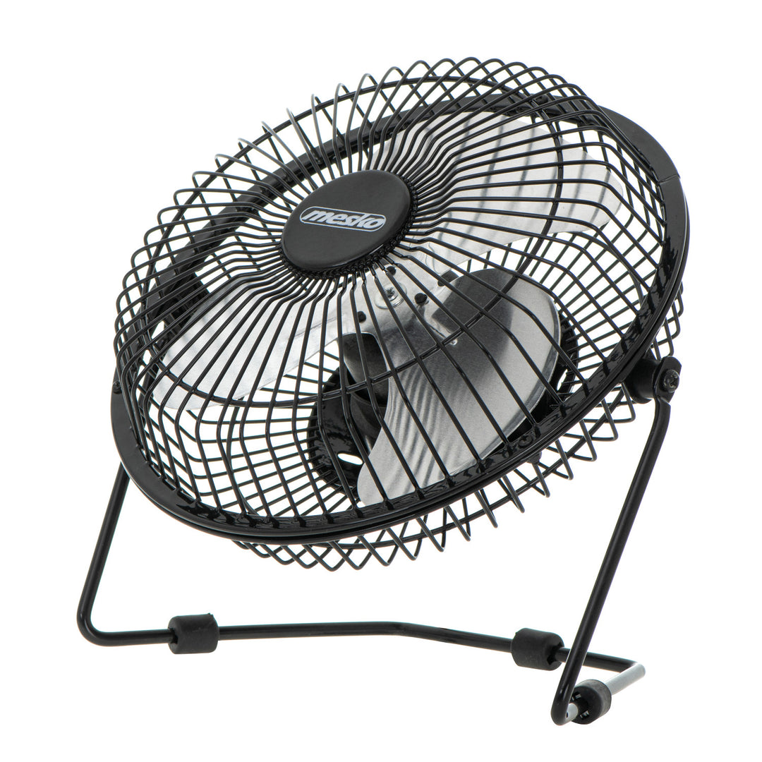 Mesko asztali ventilátor, 15 cm átmérőjű, USB-ről táplált, függőleges oszcillációval, MS 7322