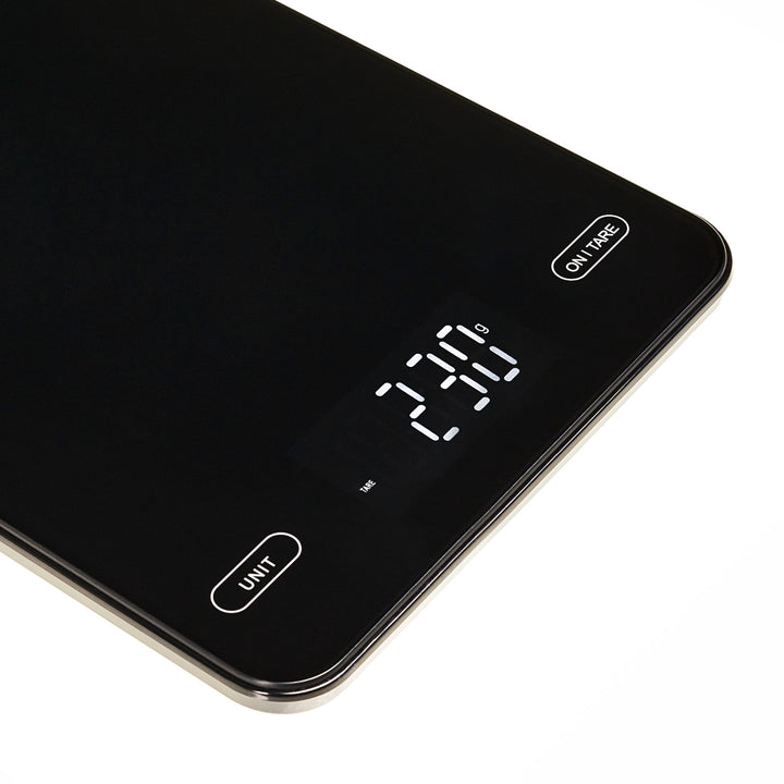 Konyhai mérleg, Adler, fekete, 10 kg, USB-ről tölthető, AD 3177