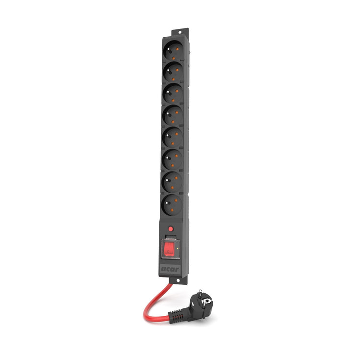 Acar túlfeszültségvédő szalag, 16A, 3680W, 3m, fekete, R8 POWER