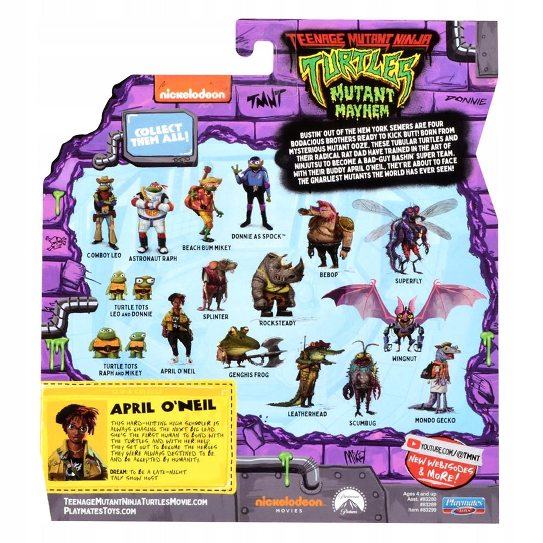 April O'Neil 10 cm-es figura tartozékokkal Ninja Turtles Warriors Ninja Turtles Warriors