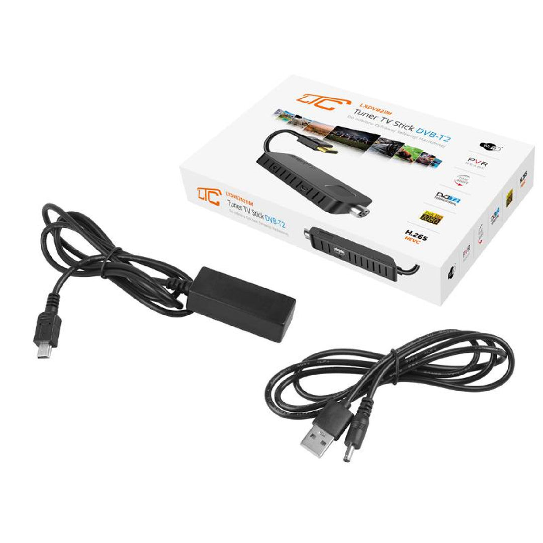 TV STICK DVB-T2 LTC tuner földfelszíni televíziózáshoz LTC DVB211M