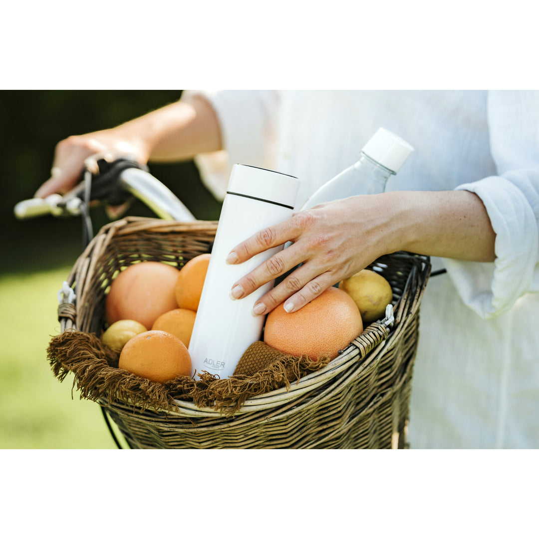 Adler termosz, LED érintőképernyő, 473 ml űrtartalom, fehér, AD 4506