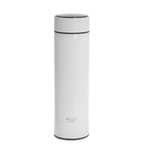 Adler termosz, LED érintőképernyő, 473 ml űrtartalom, fehér, AD 4506