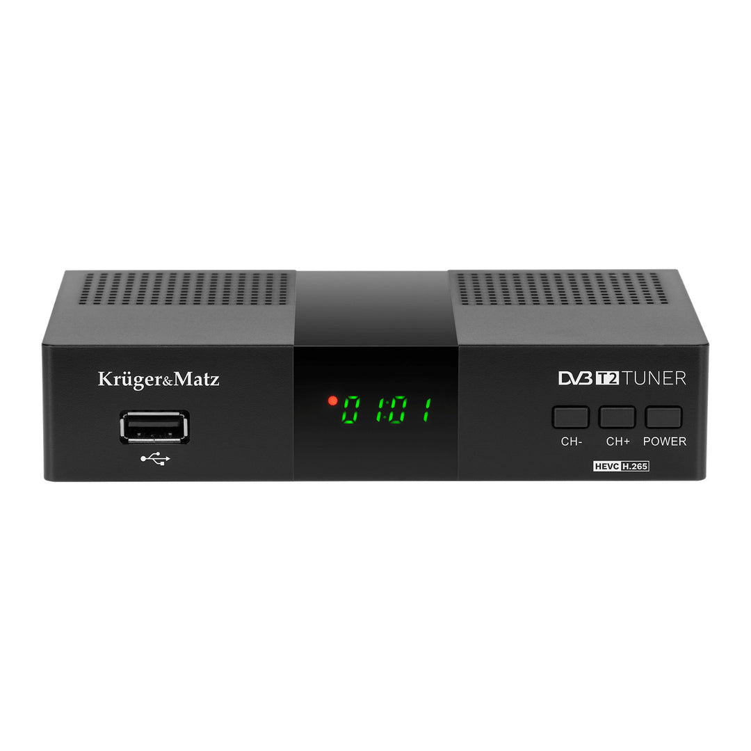 KM0550D DVB-T2 tuner-dekóder, H.265, HEVC, EPG, PVR, Timeshift, Kruger&Matz
