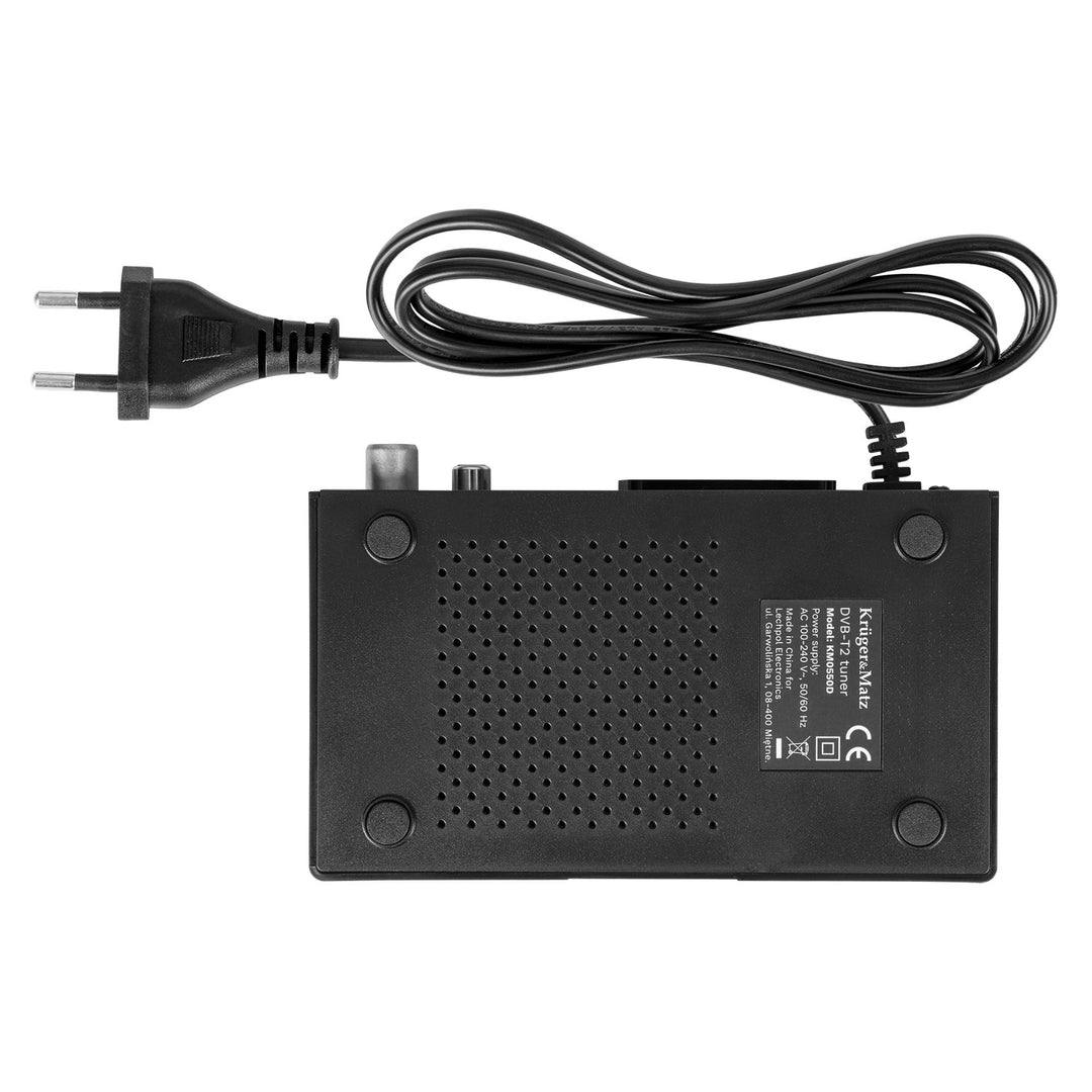 KM0550D DVB-T2 tuner-dekóder, H.265, HEVC, EPG, PVR, Timeshift, Kruger&Matz