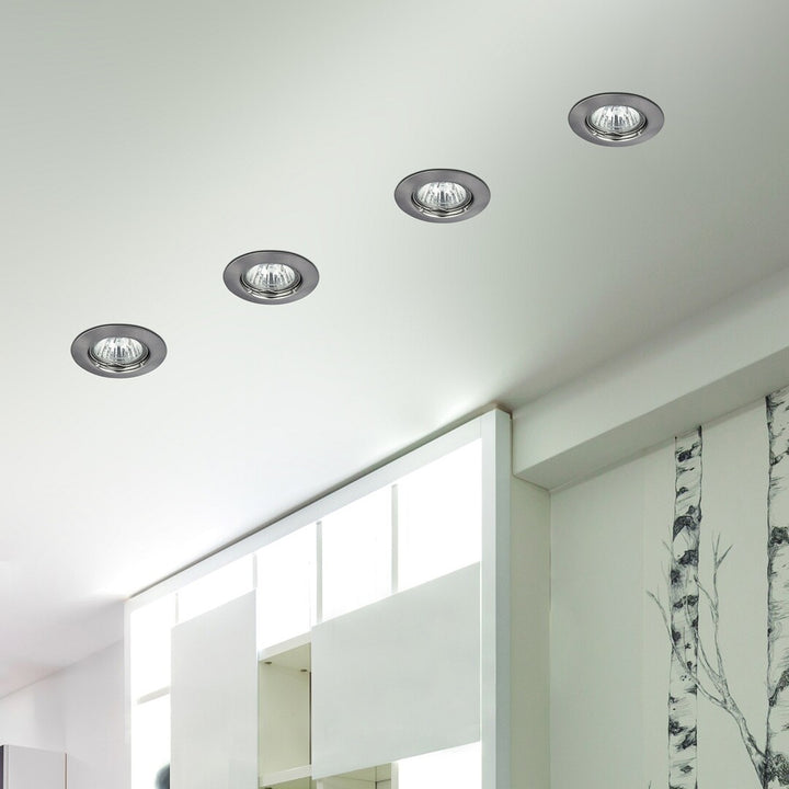 Süllyesztett IP20 króm szatén GU5.3 12V 1x MAX 50W