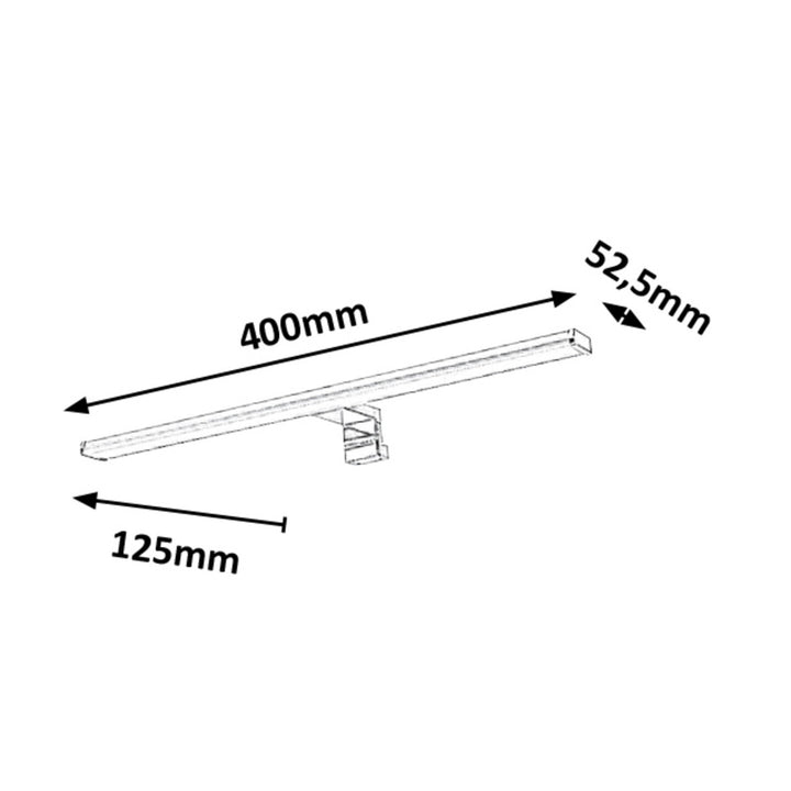 Rabalux fürdőszobai lámpa, 8W LED, IP44, krómozott kivitel, Levon