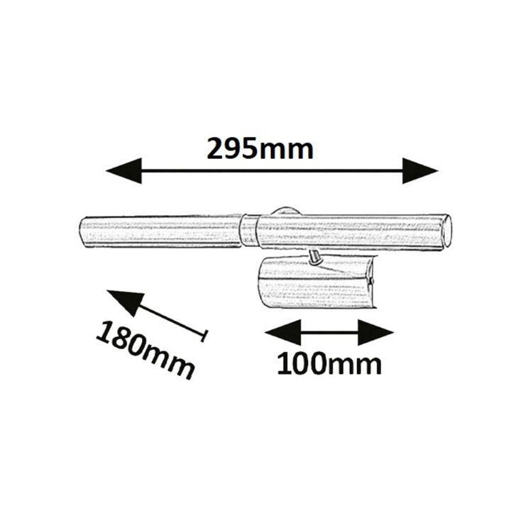 Fali lámpa Rábalux 480 IP20 szatén króm G9 2x MAX 15
