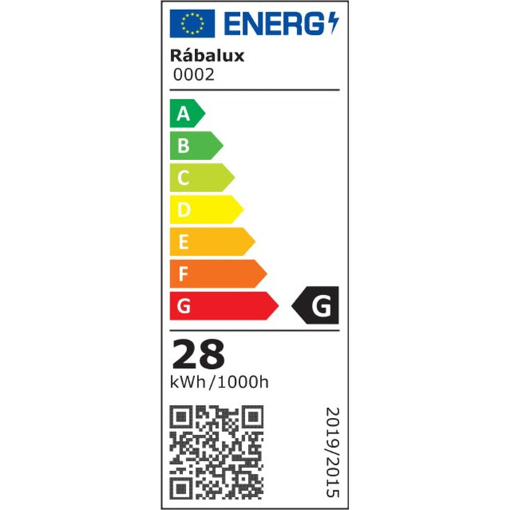 Fali lámpa Rábalux 480 IP20 szatén króm G9 2x MAX 15