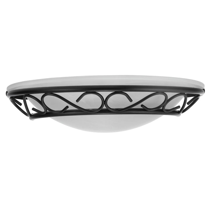 Rabalux Athen E14 félpofon 1x60W fekete matt fém üveg 300mm