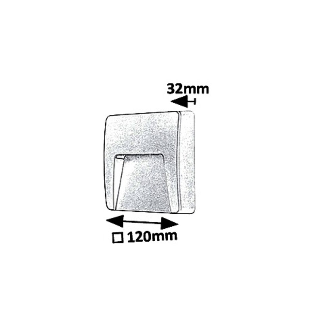 Rabalux fali lámpa, kültéri, IP65, LED 3W, fehér, Trento