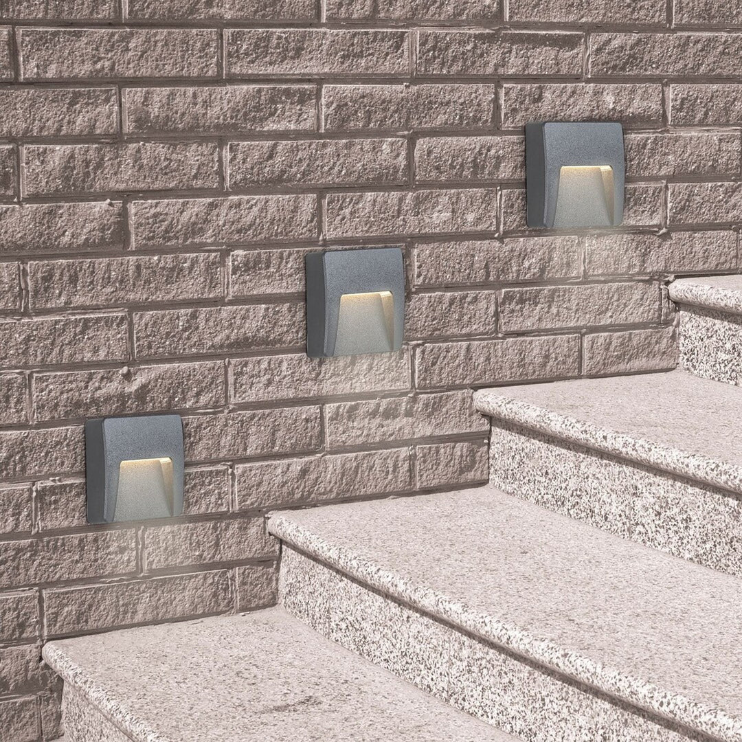 Rabalux fali lámpa, kültéri, IP65, LED 3W, antracit, Trento