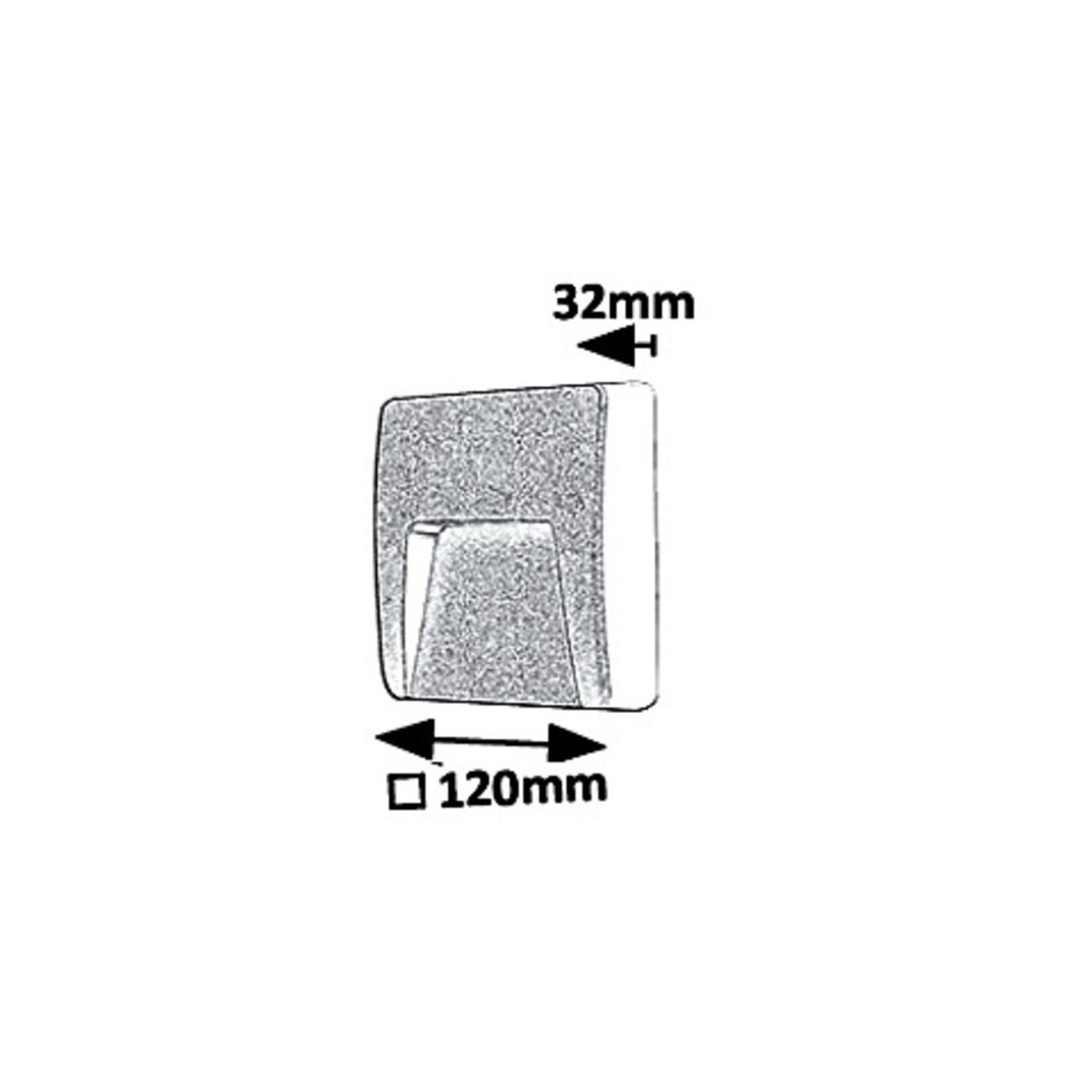 Rabalux fali lámpa, kültéri, IP65, LED 3W, antracit, Trento