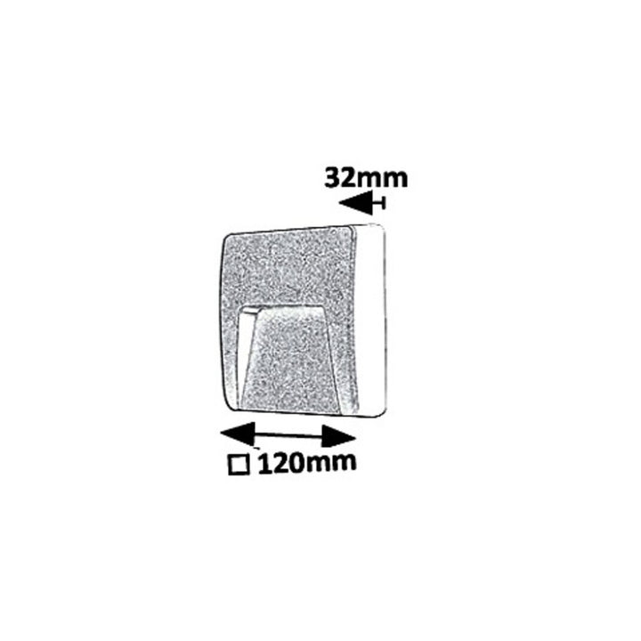 Rabalux fali lámpa, kültéri, IP65, LED 3W, antracit, Trento