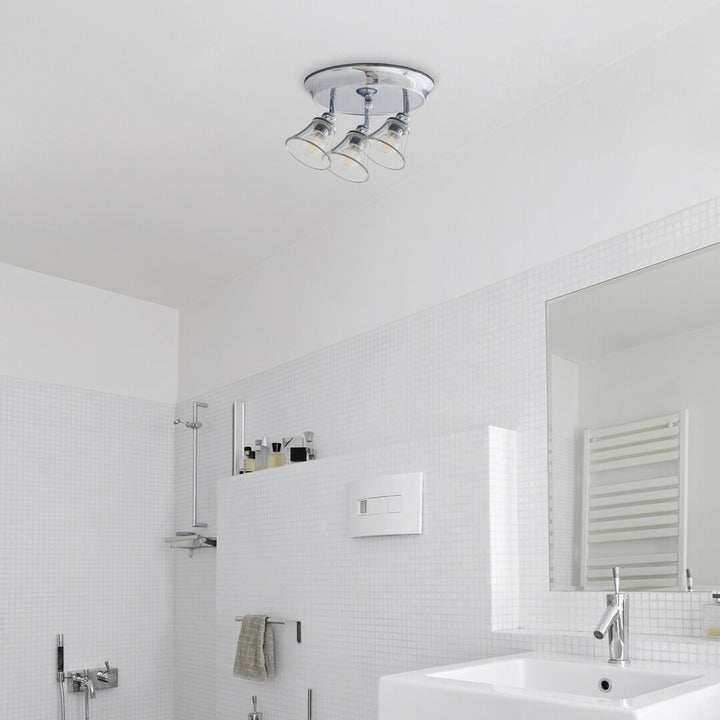 Rabalux mennyezeti lámpa, fürdőszoba, IP44, 3 foglalat E14, max 40W, króm, Antoine