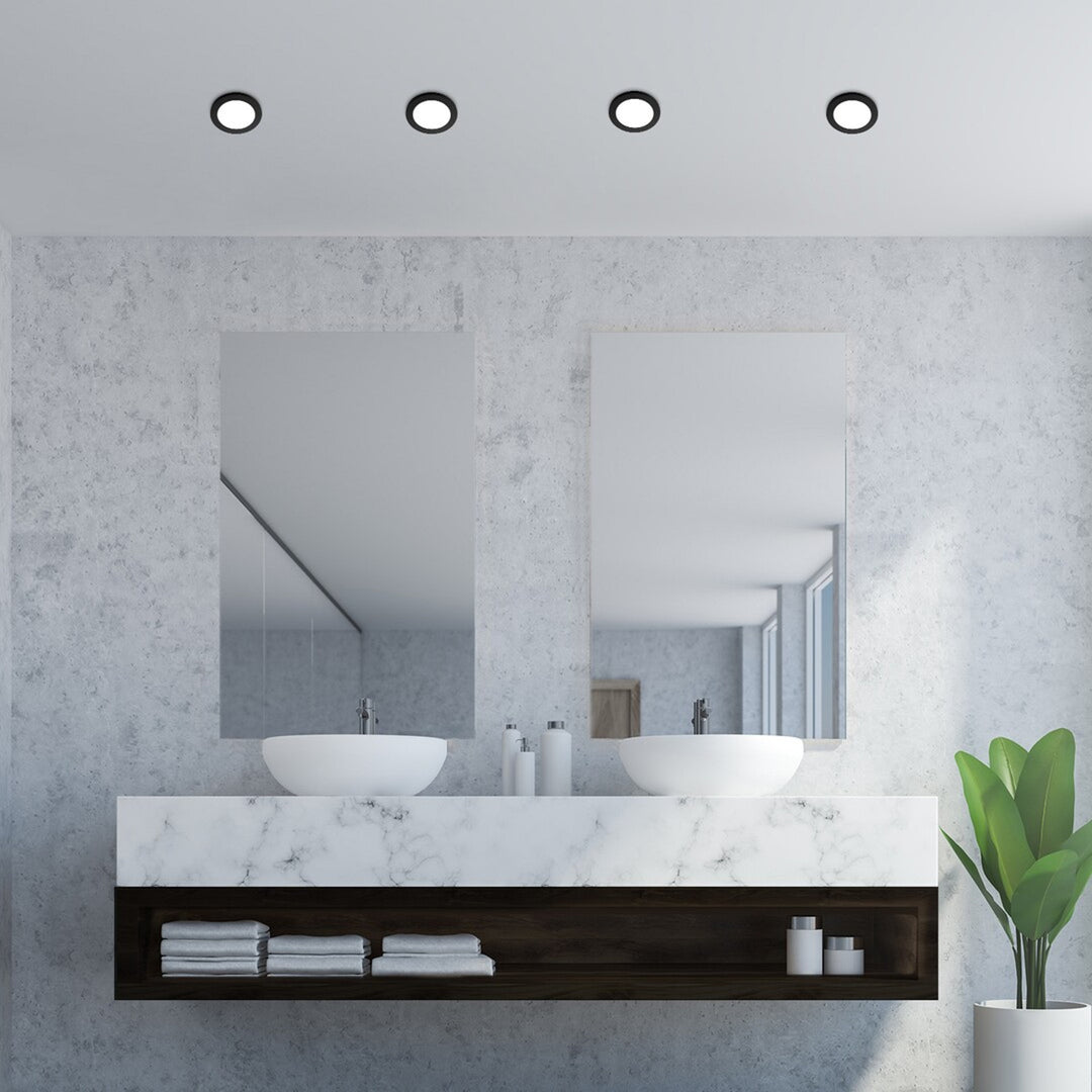 Rabalux felszíni lámpa, 3W LED, IP44, fekete, Coco, Coco