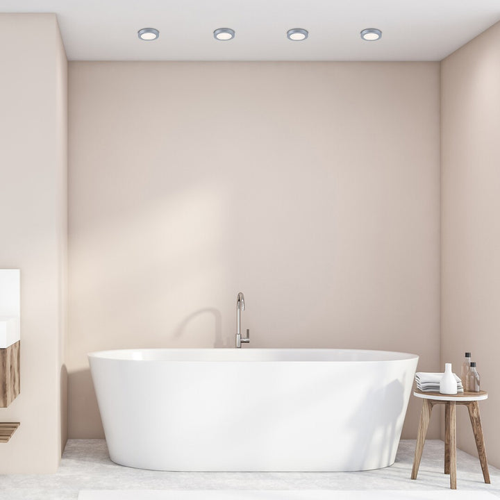 Rabalux felszíni lámpa, 3W LED, IP44, ezüst, Coco