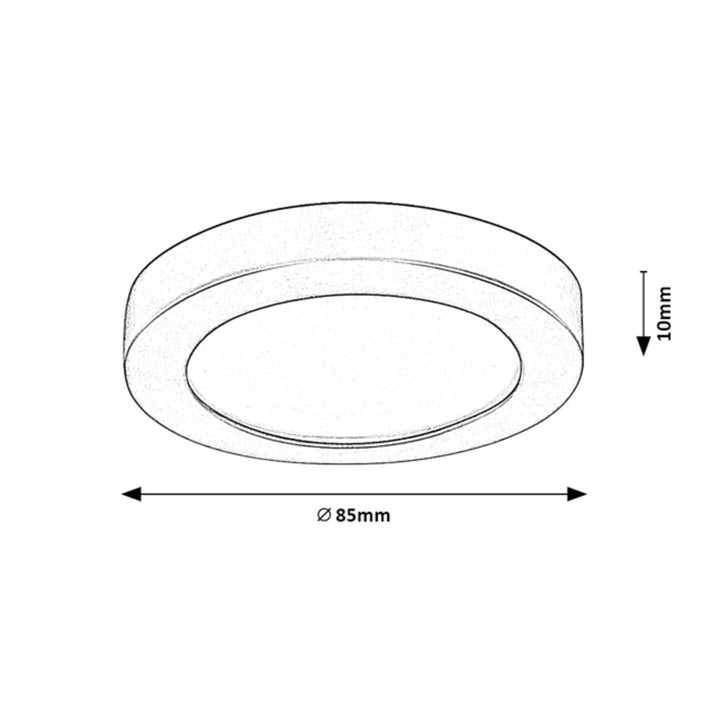Coco felszíni lámpa 250 IP44 fehér LED 3W 85x10mm 85x10mm