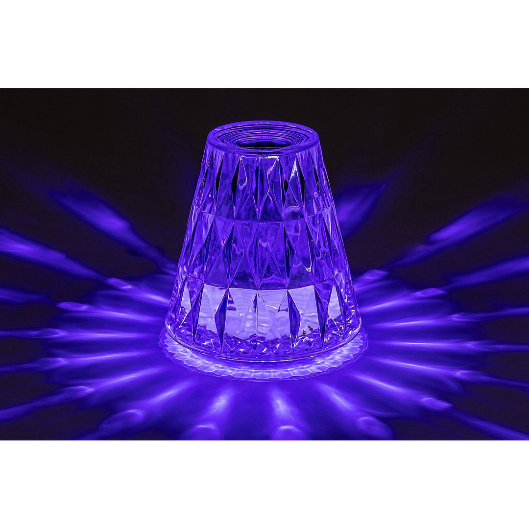 Rabaux dekoratív asztali lámpa, 2W LED, RGB, Siggy