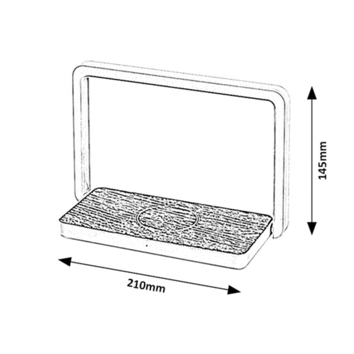 Rabalux asztali lámpa, 4W LED, QI induktív töltő, Buldus