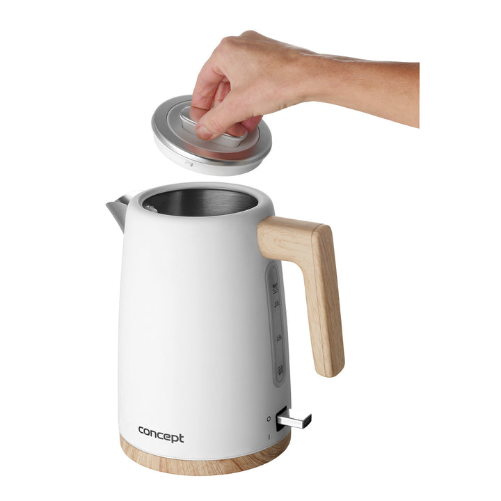 Concept elektromos vízforraló, 2200W, 1.7l, fehér, RK3315