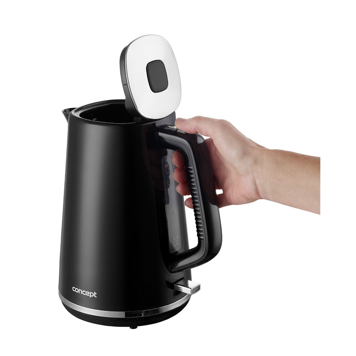 Concept elektromos vízforraló, 2200W, 1.7l, fekete, RK2375