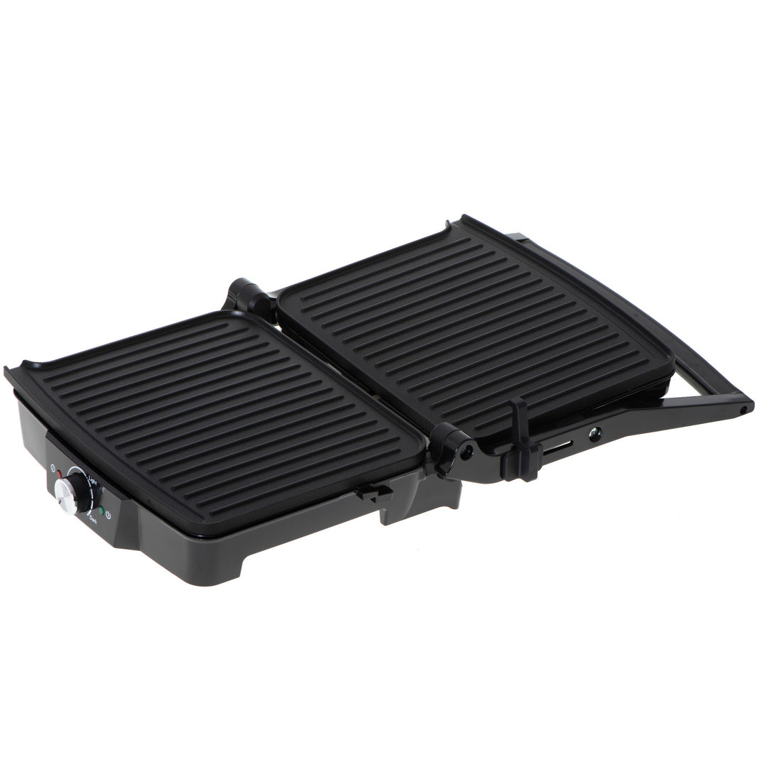 Camry elektromos grill, nagy felület 28x23 cm, hőmérséklet-szabályozás, maximális teljesítmény 2500 W, CR 3053