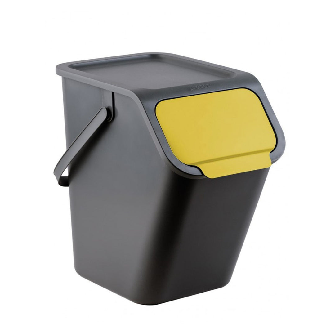 Practic konténer szett, elkülönítéshez, 4x25l, fekete, Bini 10100577