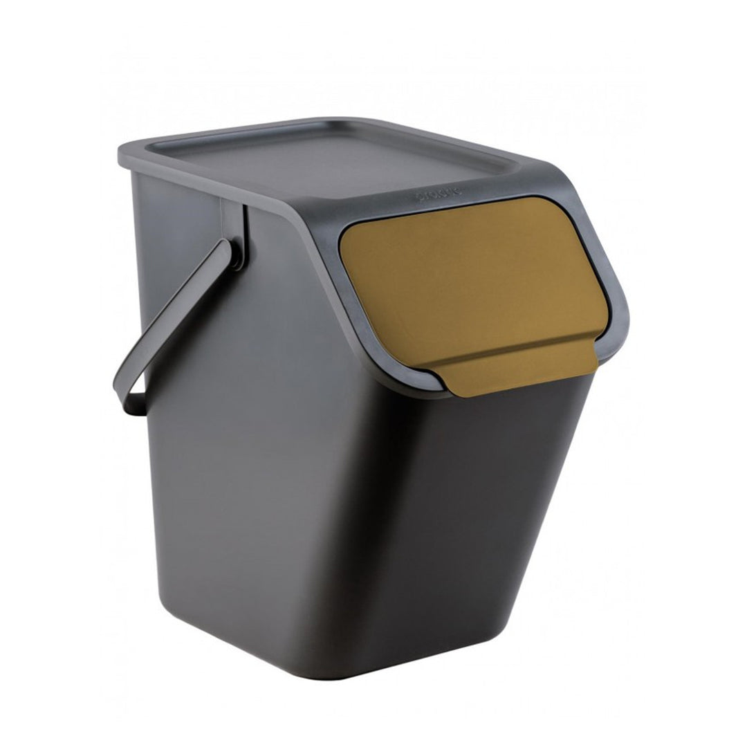 Practic konténer szett, elkülönítéshez, 4x25l, fekete, Bini 10100577