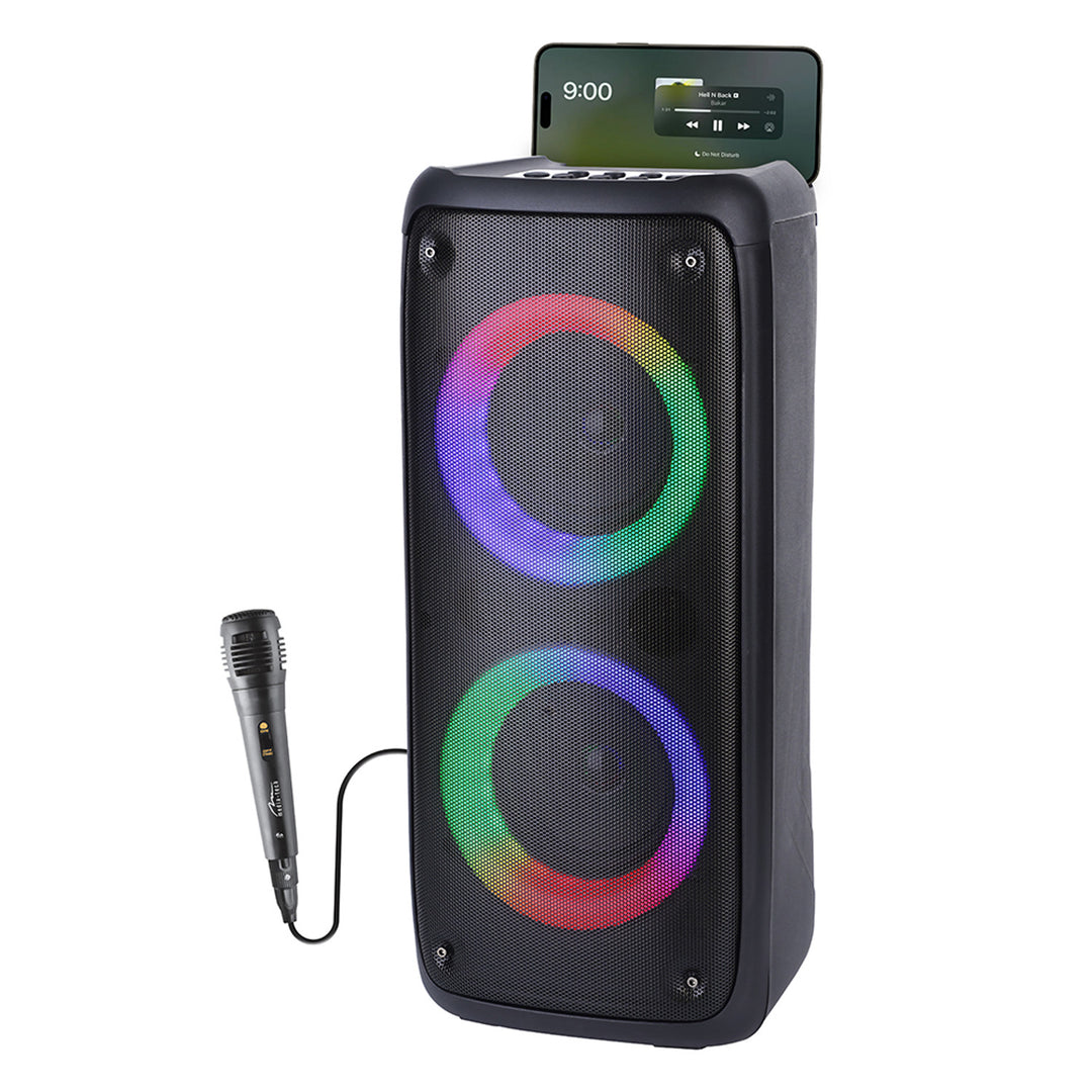 Media-Tech hordozható hangszóró, karaoke, Bluetooth 5.0, 1000W, MT3181