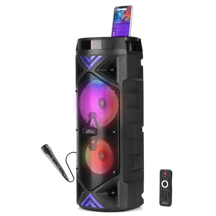 Media-Tech hordozható hangszóró, karaoke, Bluetooth 5.0, 1400W, MT3182