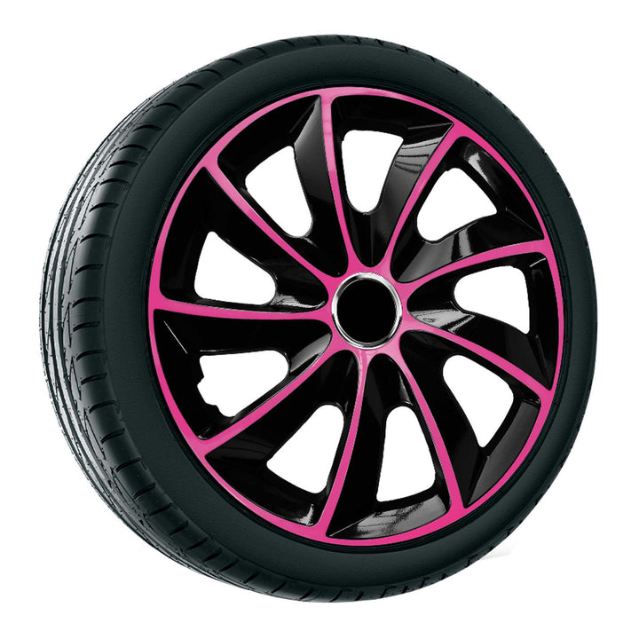 Univerzális keréktárcsa 15'' NRM Stig Extra rózsaszín és fekete 1 db