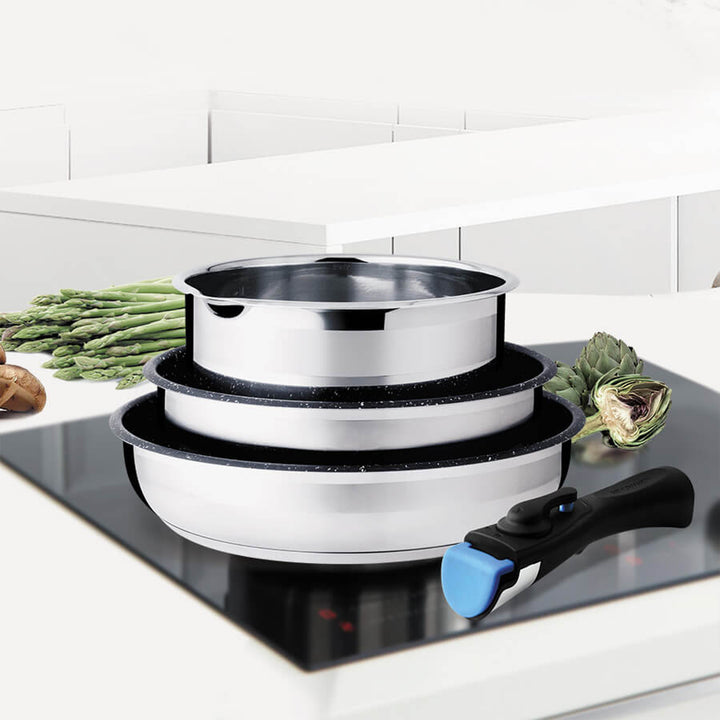 Maestro szett, 2 serpenyő, serpenyő, levehető fogantyú, MR-3529-4