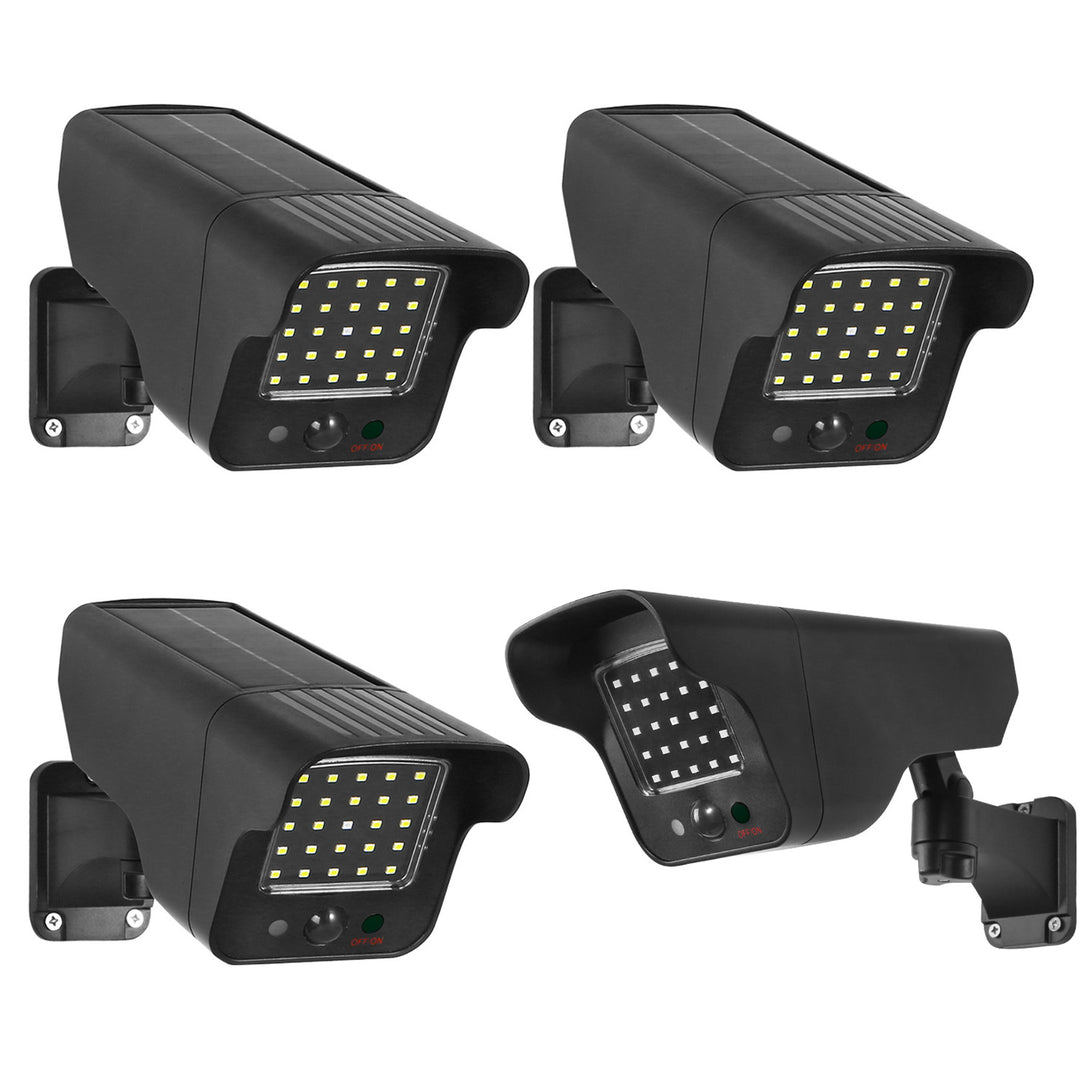 Napelemes kamera, villogó LED, mozgásérzékelő, LED világítás, ingyenes matrica, SOL1803S, 4 db