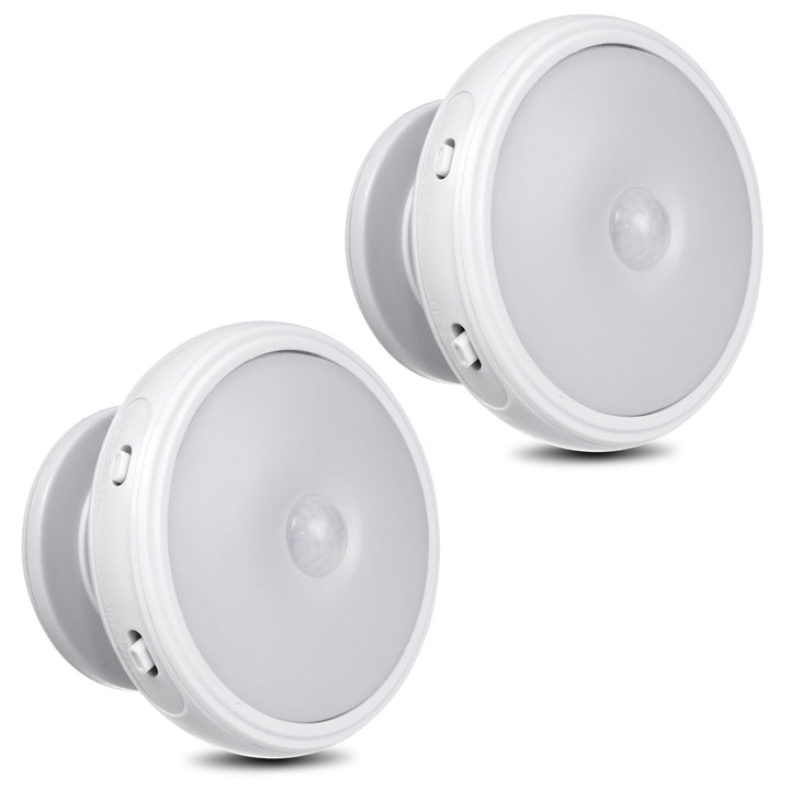 LED lámpa Maclean mozgásérzékelővel, mágnessel, háttérvilágítással, fénymódok: folyamatos, PIR érzékelő, 3xAA, MCE223, 2 db.