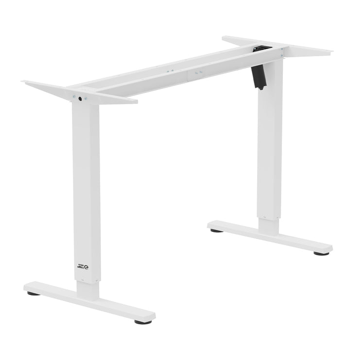 Állítható magasságú elektromos íróasztal Ergo Office, max. magasság 1160mm, max - 80 kg, asztallap nélkül, fehér, ER-400 W