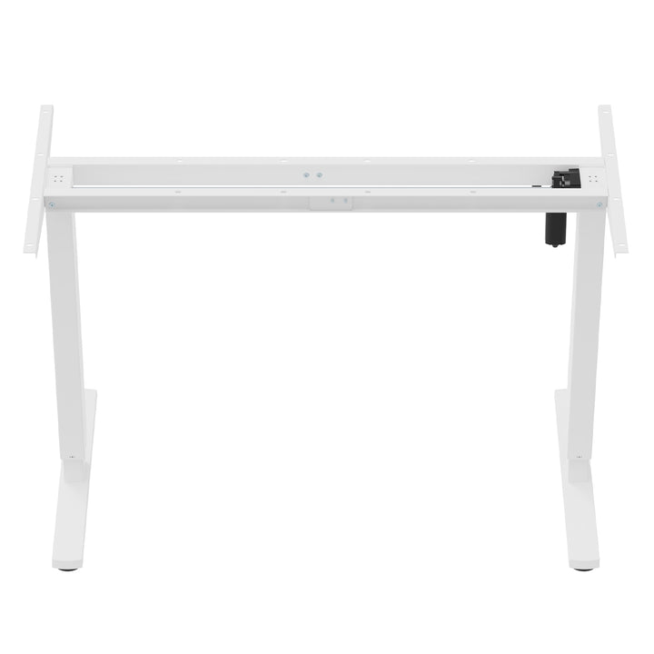 Állítható magasságú elektromos íróasztal Ergo Office, max. magasság 1160mm, max - 80 kg, asztallap nélkül, fehér, ER-400 W