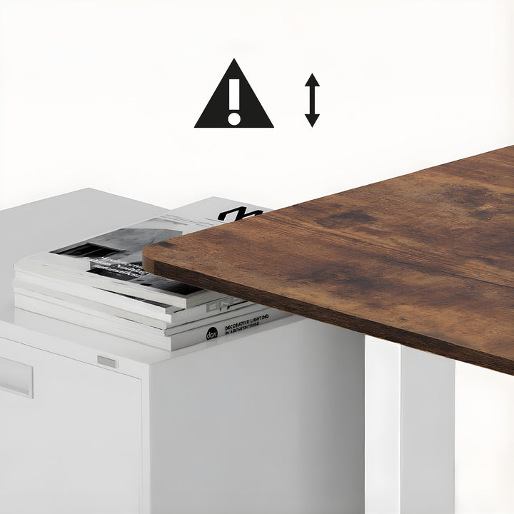 Állítható magasságú elektromos íróasztal Ergo Office, max. magasság 1160mm, max - 80 kg, asztallap nélkül, fehér, ER-400 W