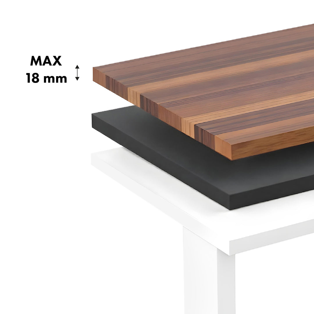 Állítható magasságú elektromos íróasztal Ergo Office, max. magasság 1160mm, max - 80 kg, asztallap nélkül, fehér, ER-400 W