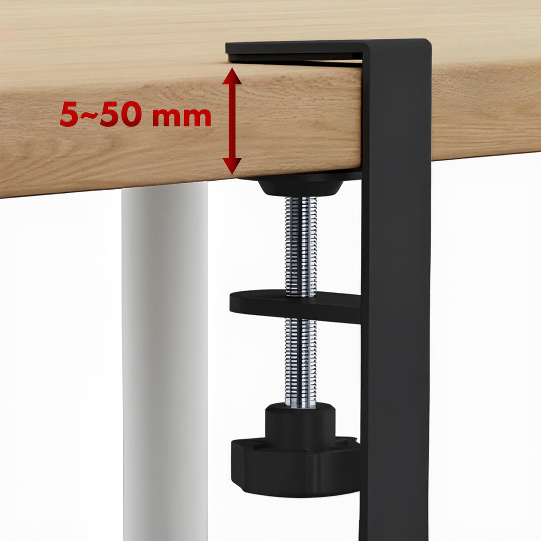 Maclean asztal alatti kábelrendező, max. terhelés 5kg, max. 728mm, fekete, MC-103 B