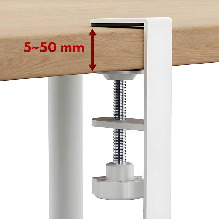Maclean asztal alatti kábelrendező, max. terhelés 5kg, max. 728mm, fehér, MC-103 W