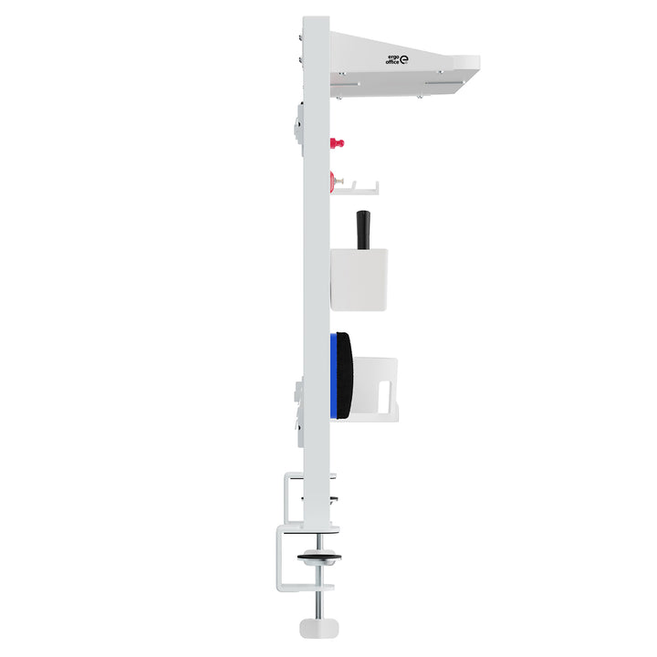 Ergo Office asztali térelválasztó / szervező, max. terhelés 10kg, fehér és parafa tábla, szélesség 1250mm, fehér, ER-300 W