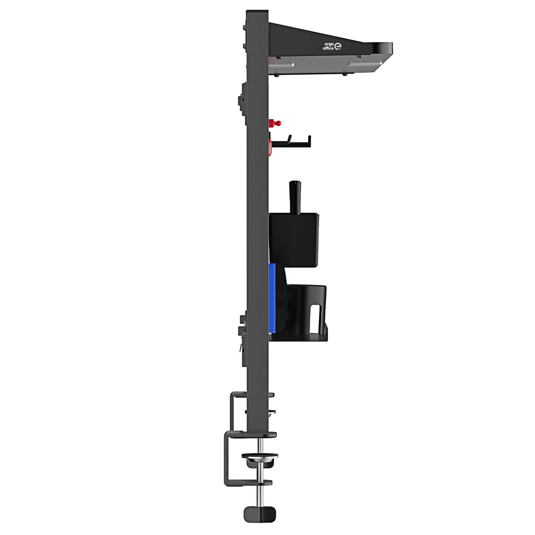 Ergo Office asztali térelválasztó / szervező, max. terhelés 10kg, fehér tábla, szélesség 1116mm, fekete, ER-301 B