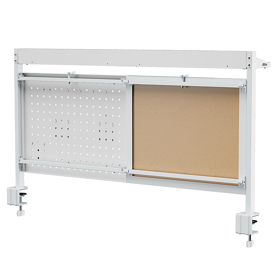 Ergo Office asztali térelválasztó / szervező, max. terhelés 10kg, fehér tábla, szélesség 1116mm, fehér, ER-301 W