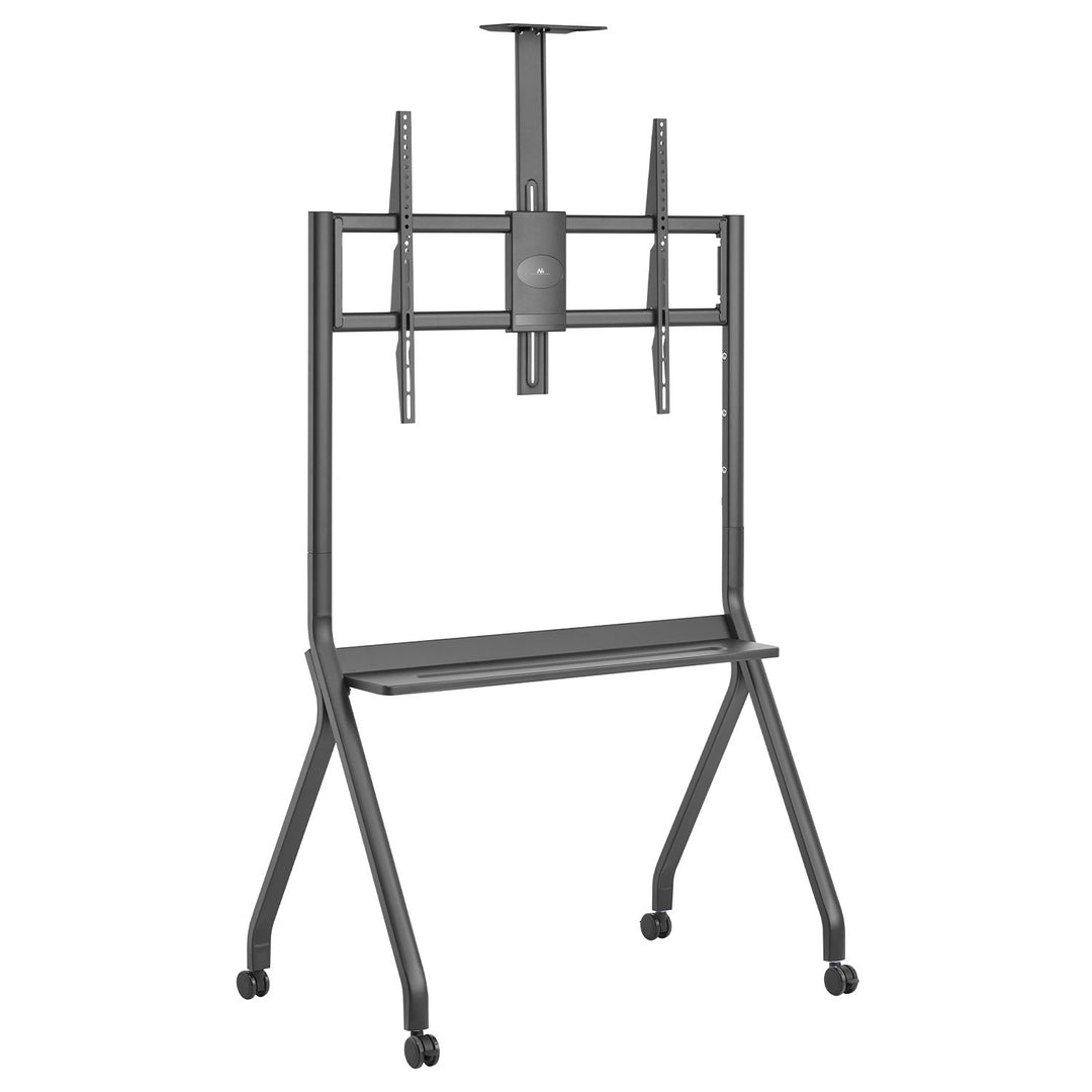 Maclean TV állvány / kocsi, kamera polc, kerekeken, 55-100", max. terhelés 120kg/10kg polc, max. VESA 900x600, fekete, MC-114 B