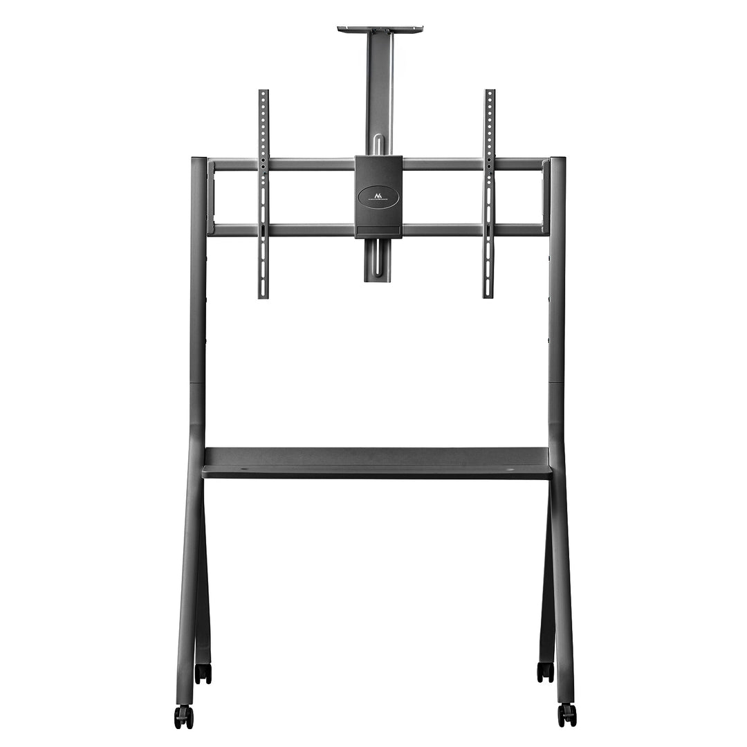 Maclean TV állvány / kocsi, kamera polc, kerekeken, 55-100", max. terhelés 120kg/10kg polc, max. VESA 900x600, fekete, MC-114 B