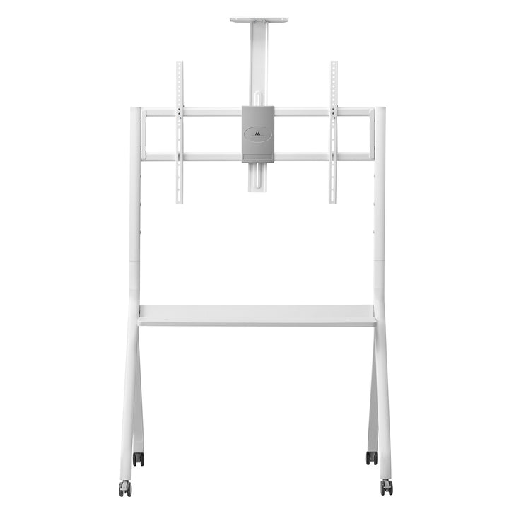 Maclean TV állvány / kocsi, kamera polc, kerekeken, 55-100", max. terhelés 120kg/10kg polc, max. VESA 900x600, fehér, MC-114 W