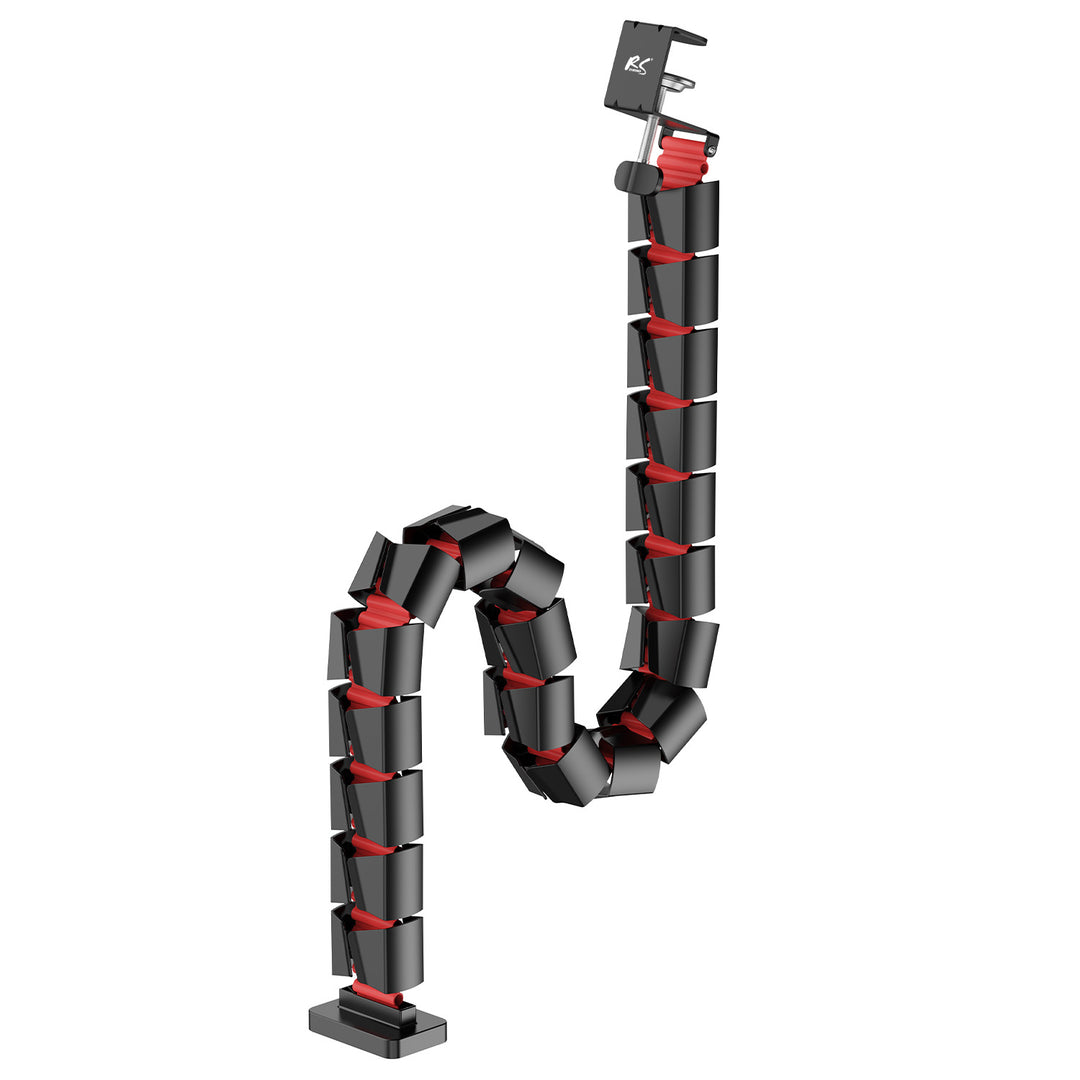 Nano RS asztali kábelrendező / kábelrács, 1345mm, fekete és piros, RS125